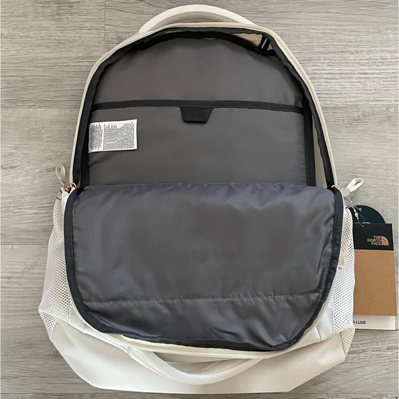 The North Face Jester Luxe Backpack “Gardenia White/Burnt Coral Metallic” - Picture 2 of 5